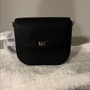 Michael Kors Black and Gold Crossbody Bag